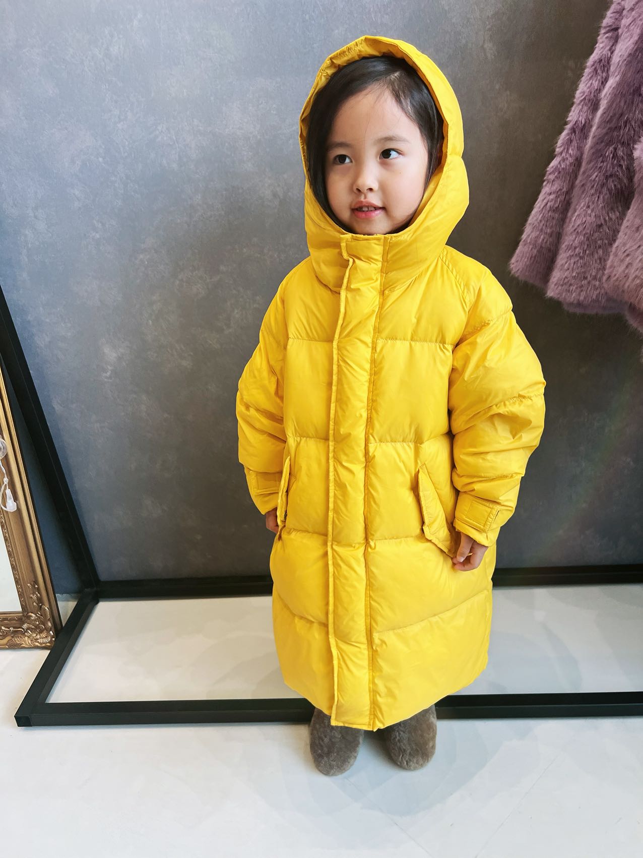 Hooded Duck Down Overcoat