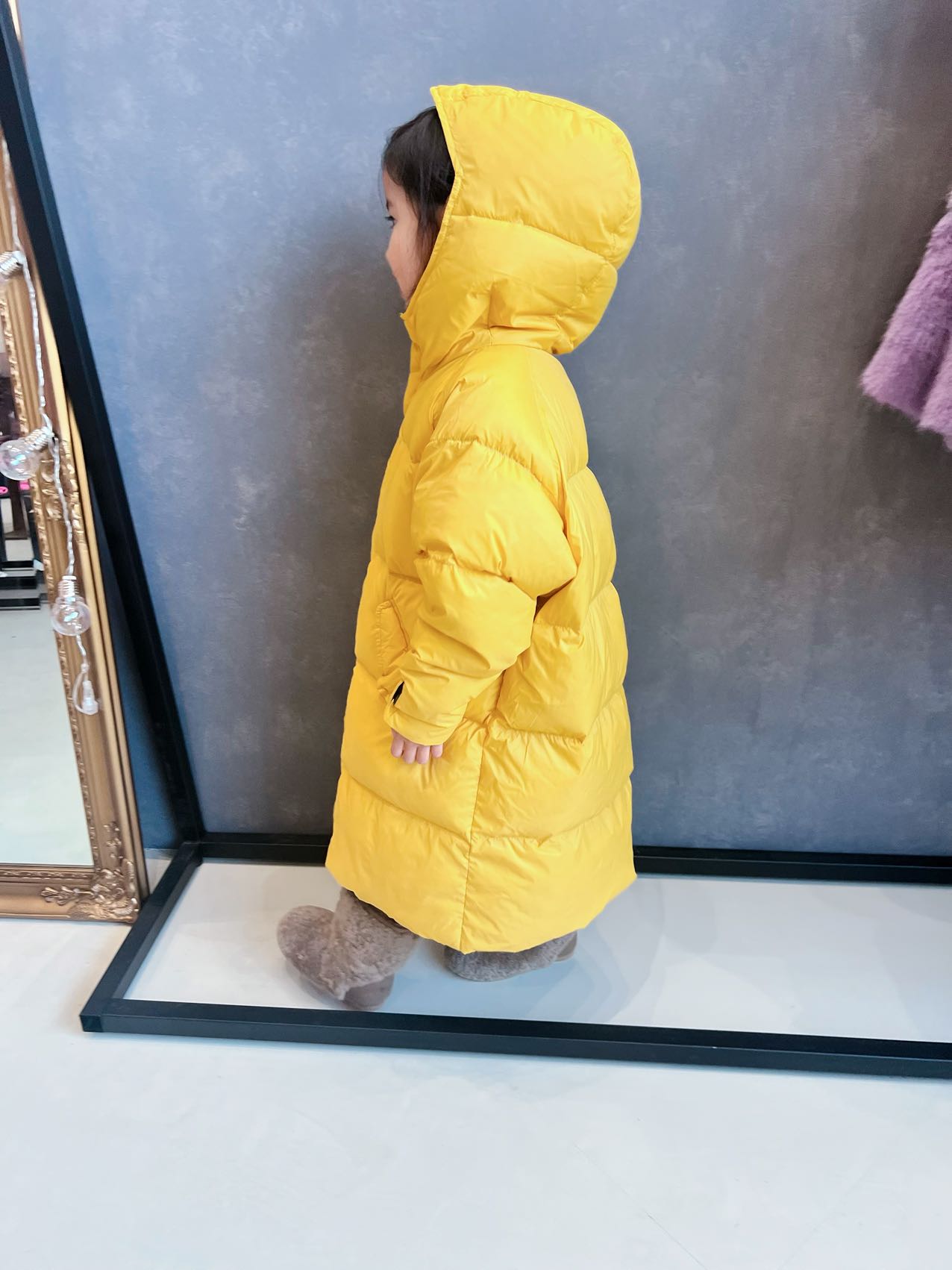 Hooded Duck Down Overcoat
