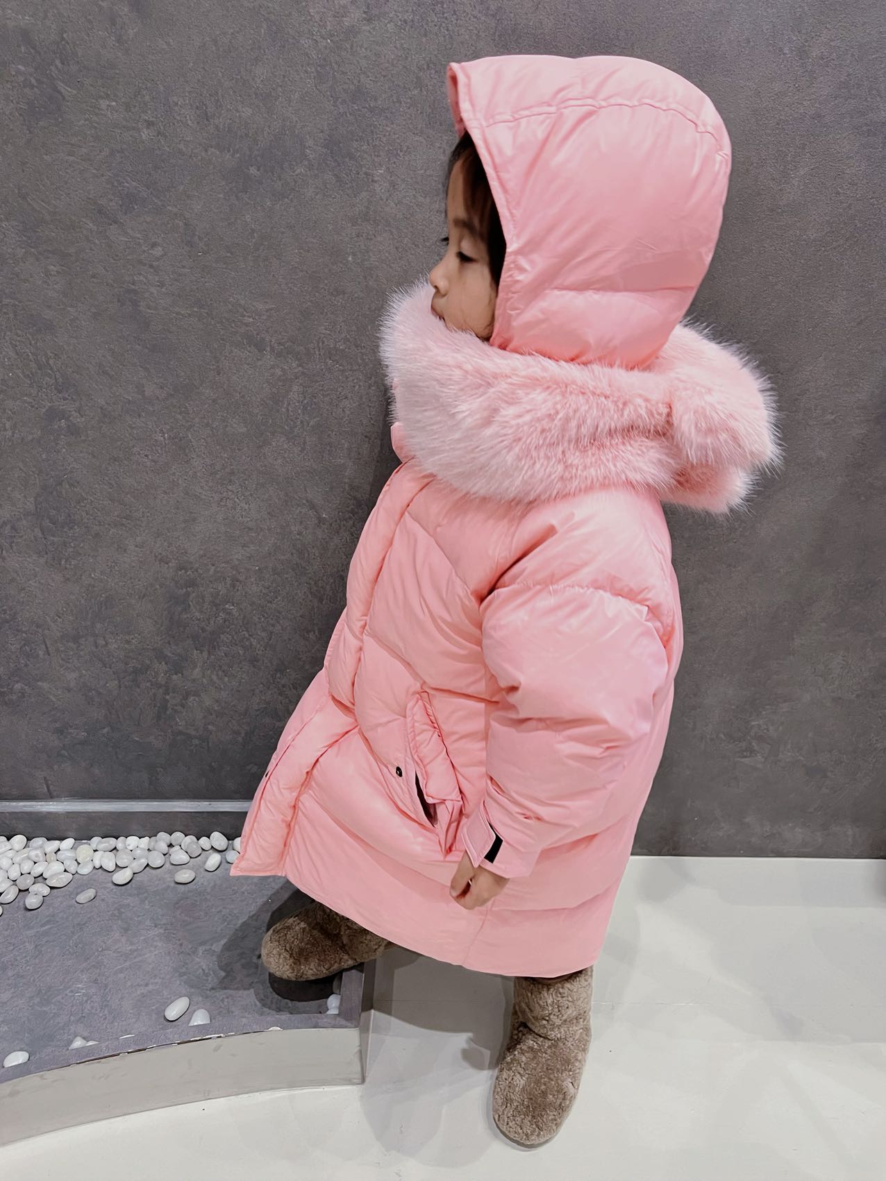 Hooded Duck Down Overcoat