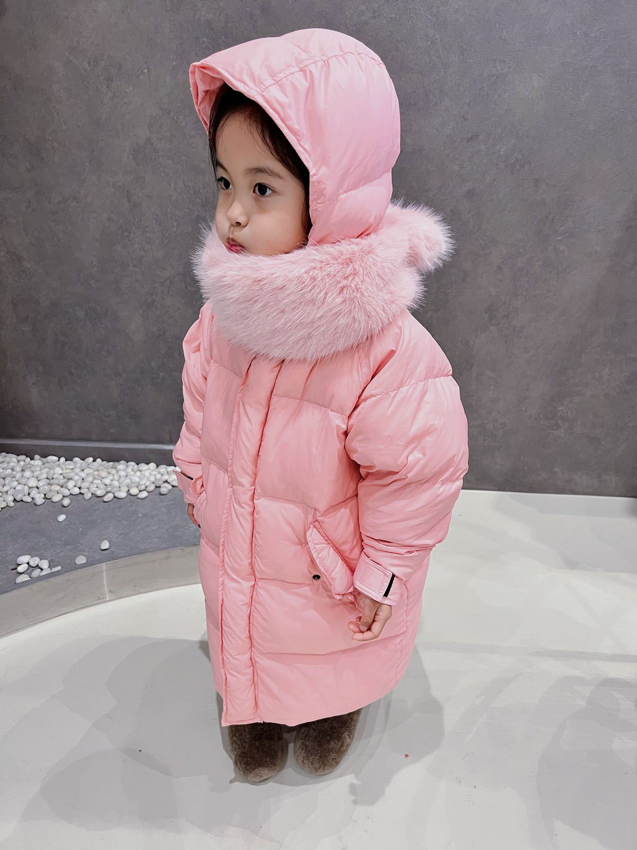 Hooded Duck Down Overcoat