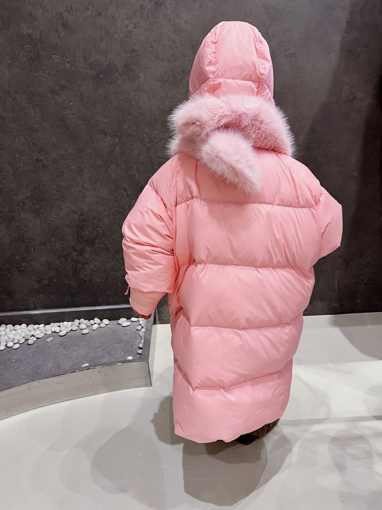 Hooded Duck Down Overcoat