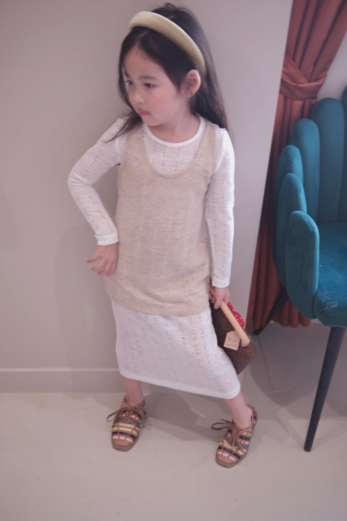 V&V Linen Cotton Blended Dress