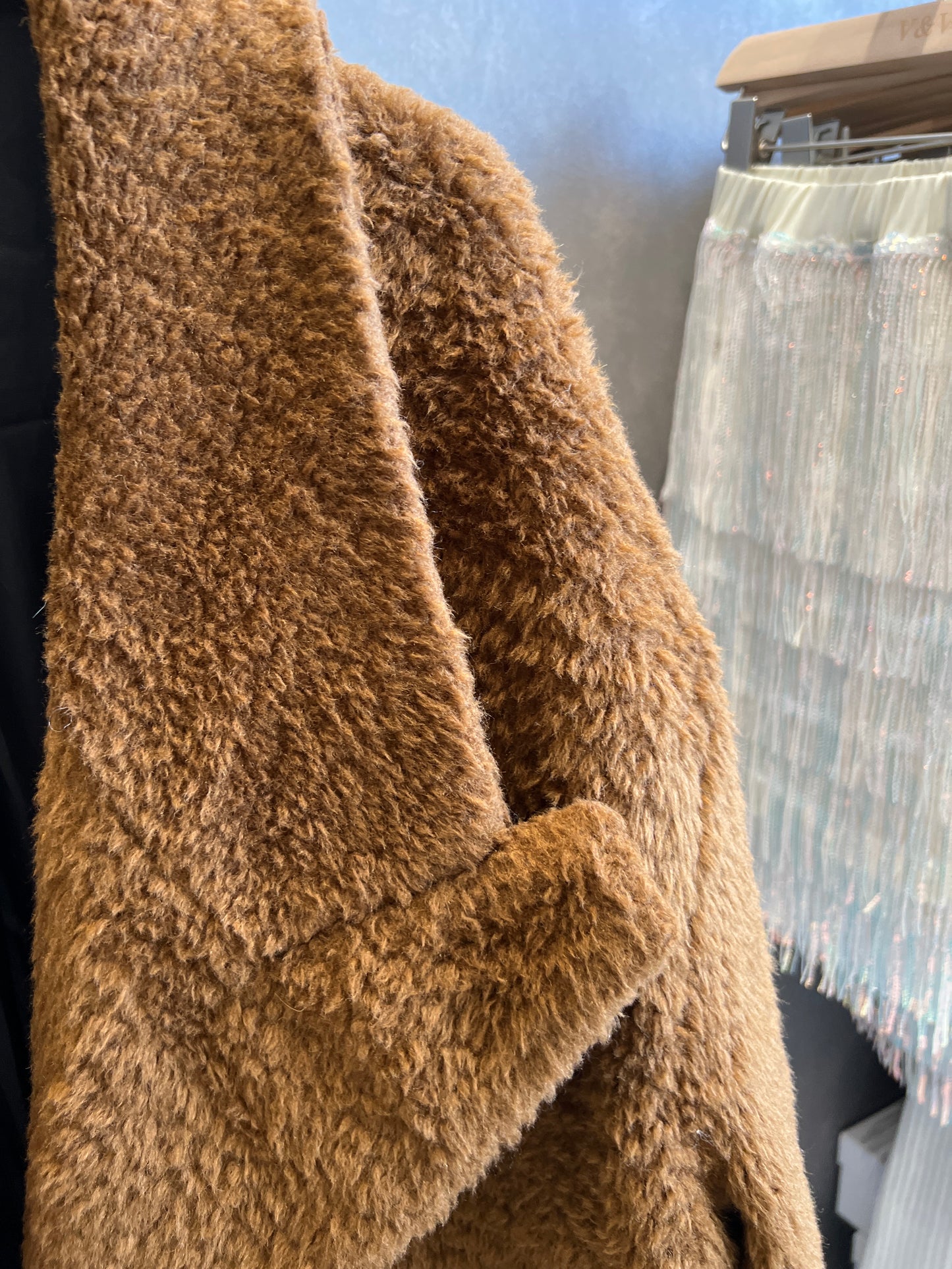 Alpaca and Wool Blended oversized coat