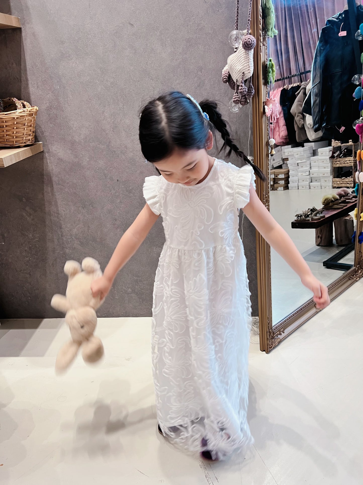 V&V White Vintage Babydoll Dress