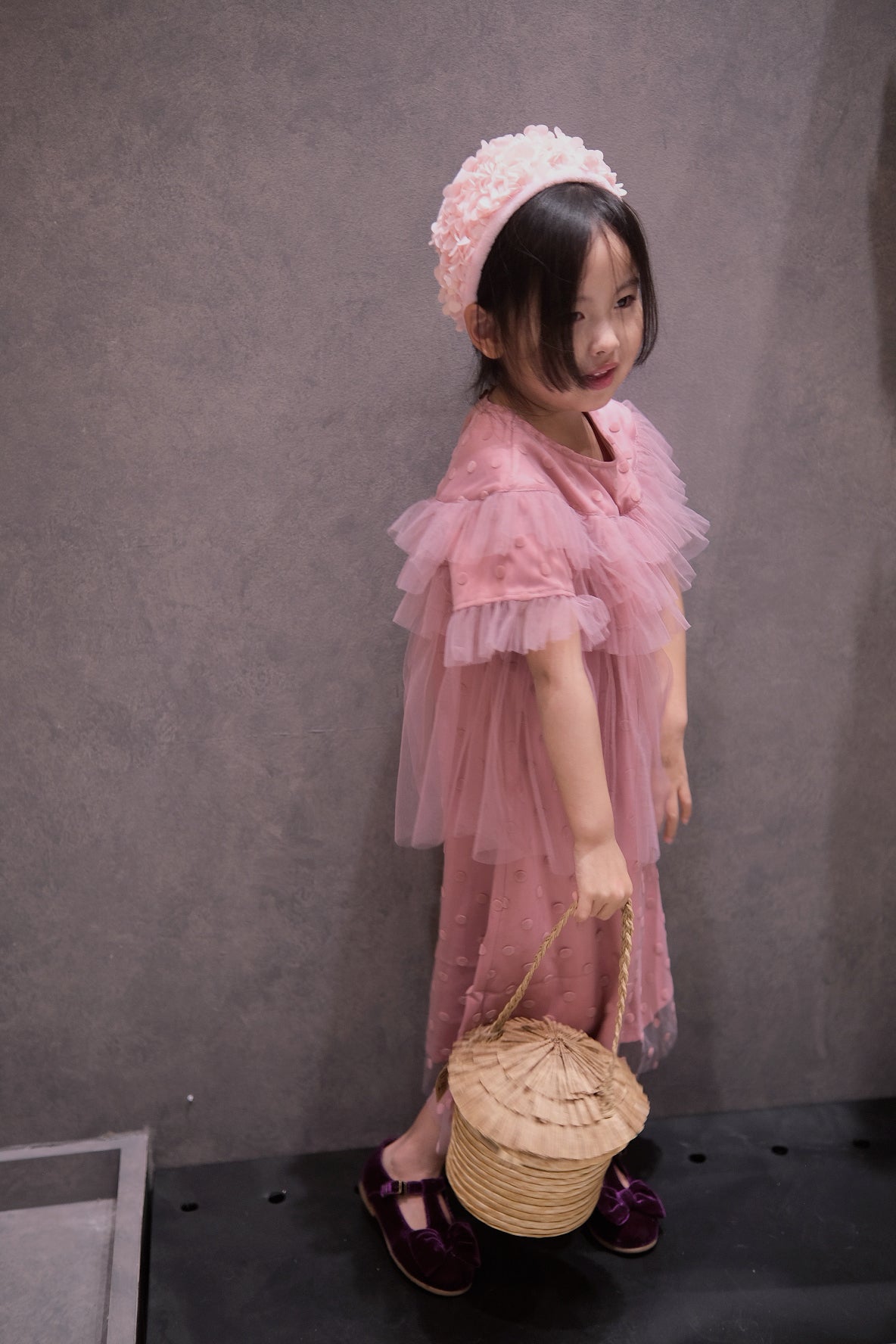 V&V Polka Dot Babydoll Dress