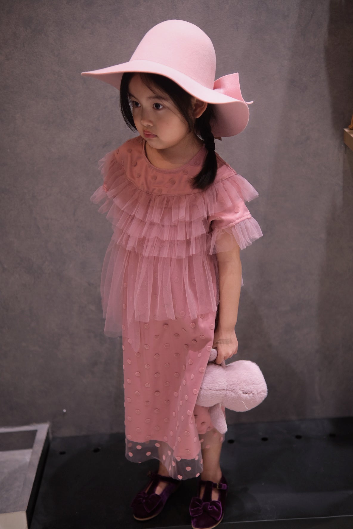V&V Polka Dot Babydoll Dress