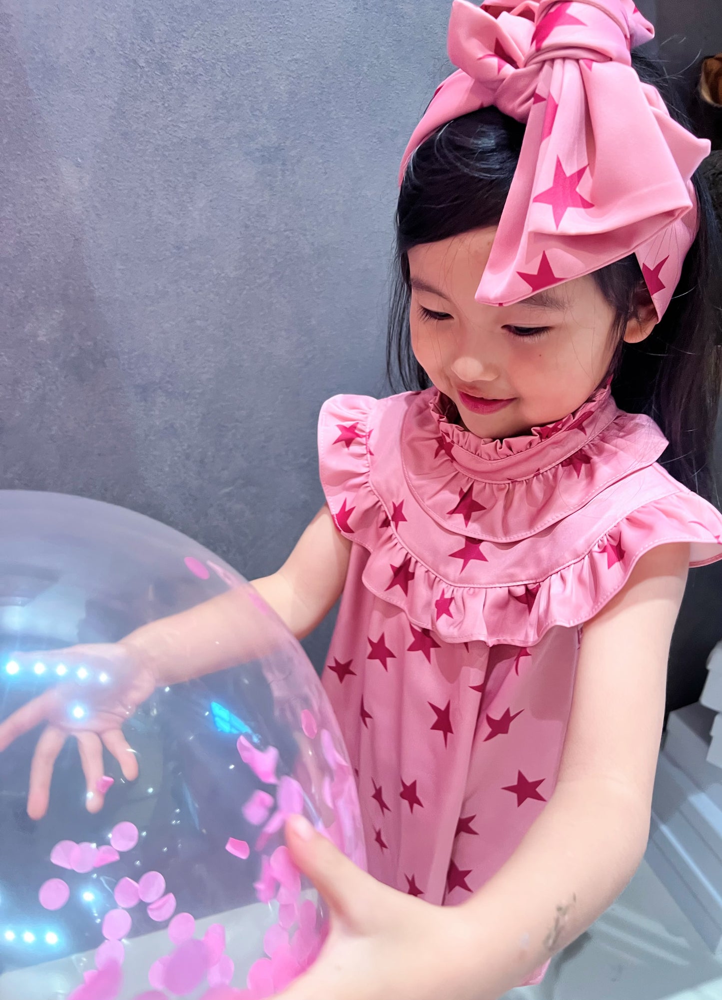 V&V Silk Blended Star Dress