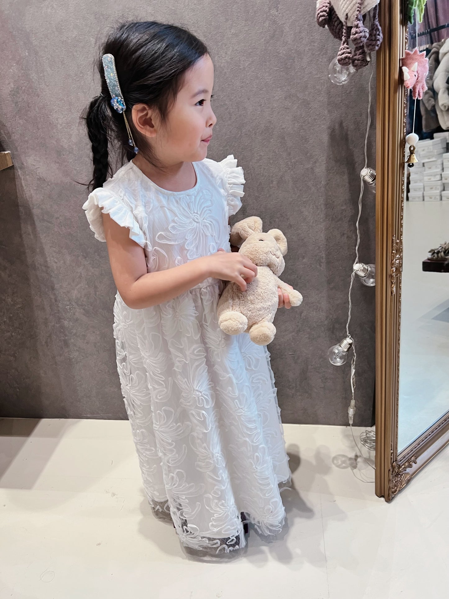 V&V White Vintage Babydoll Dress