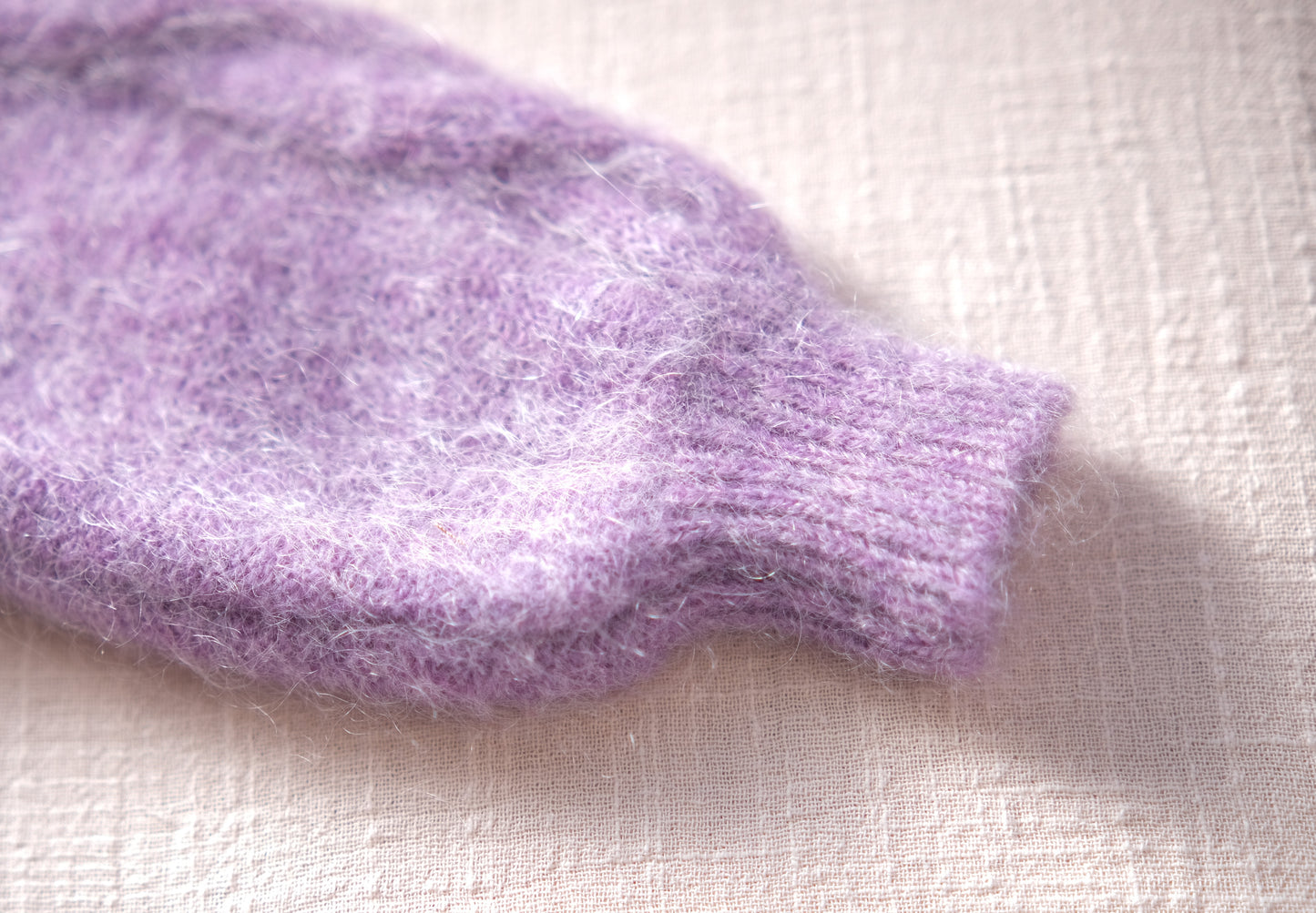 Cashmere and Wool Blended Purple cardigan