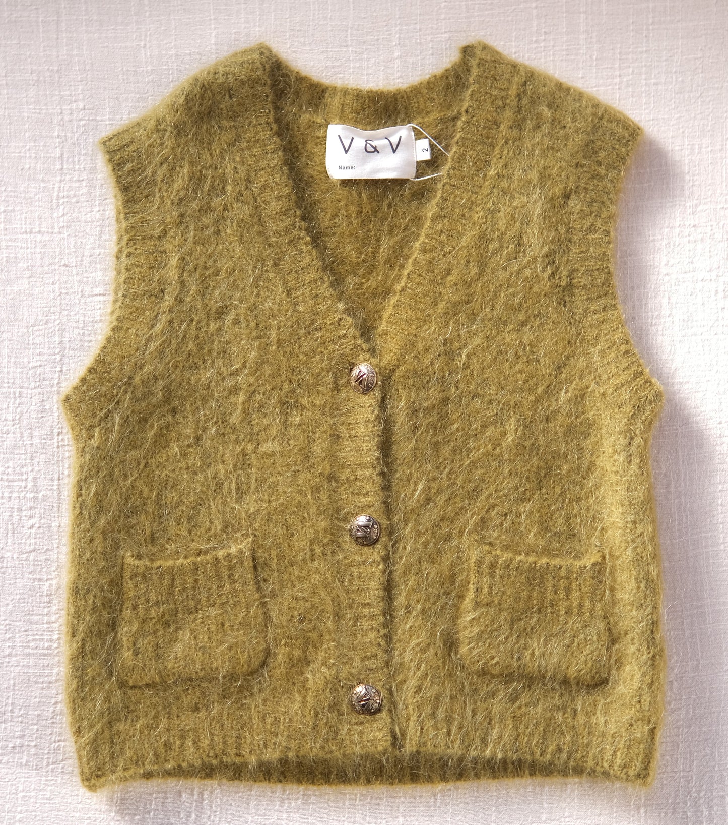 Astrid Brushed-Mohair Vest