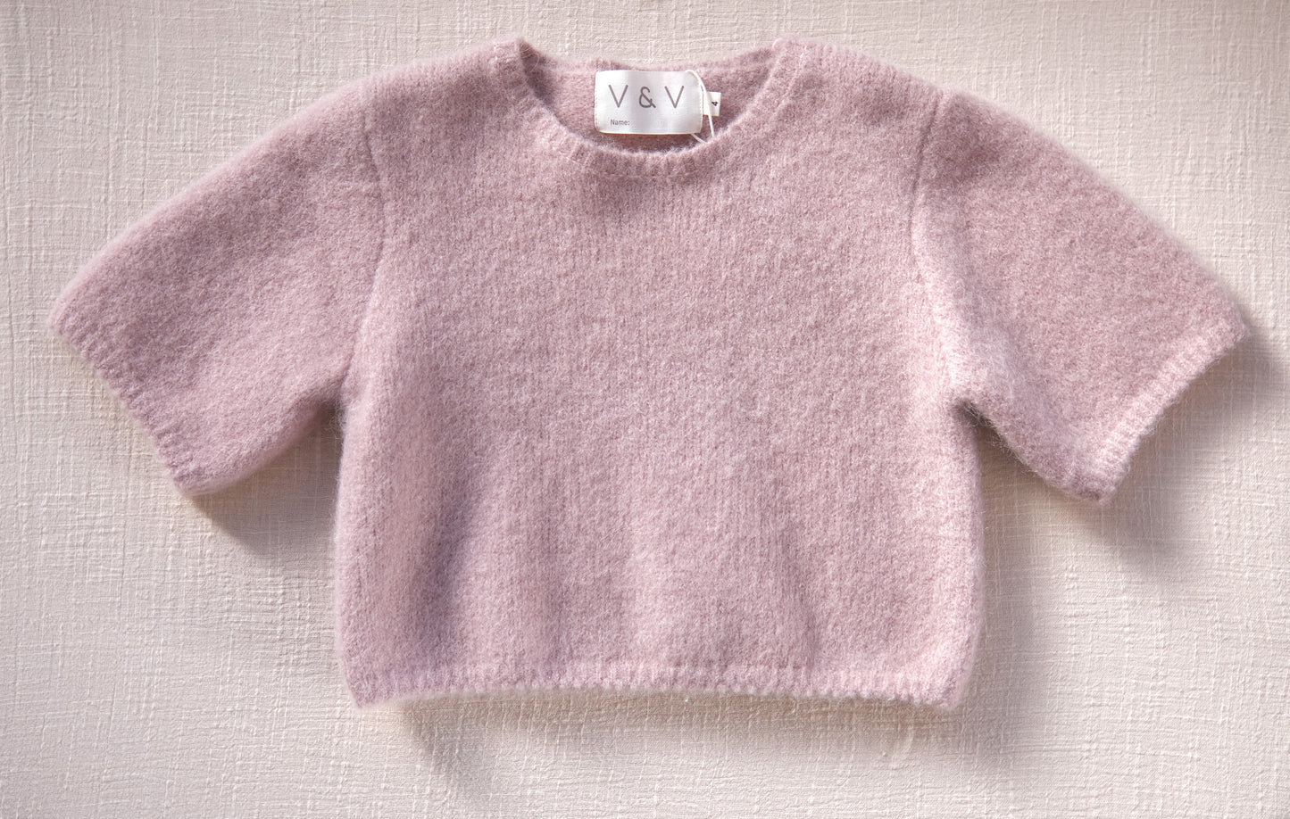 Mohair blend-trimmed wool jumper