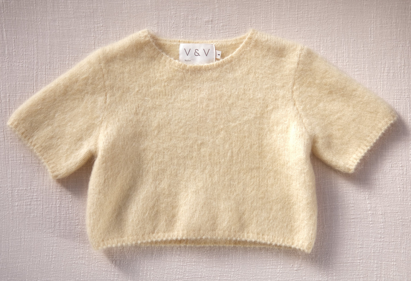 Mohair blend-trimmed wool jumper