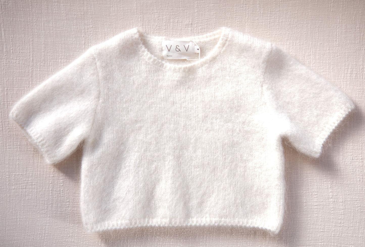 Mohair blend-trimmed wool jumper