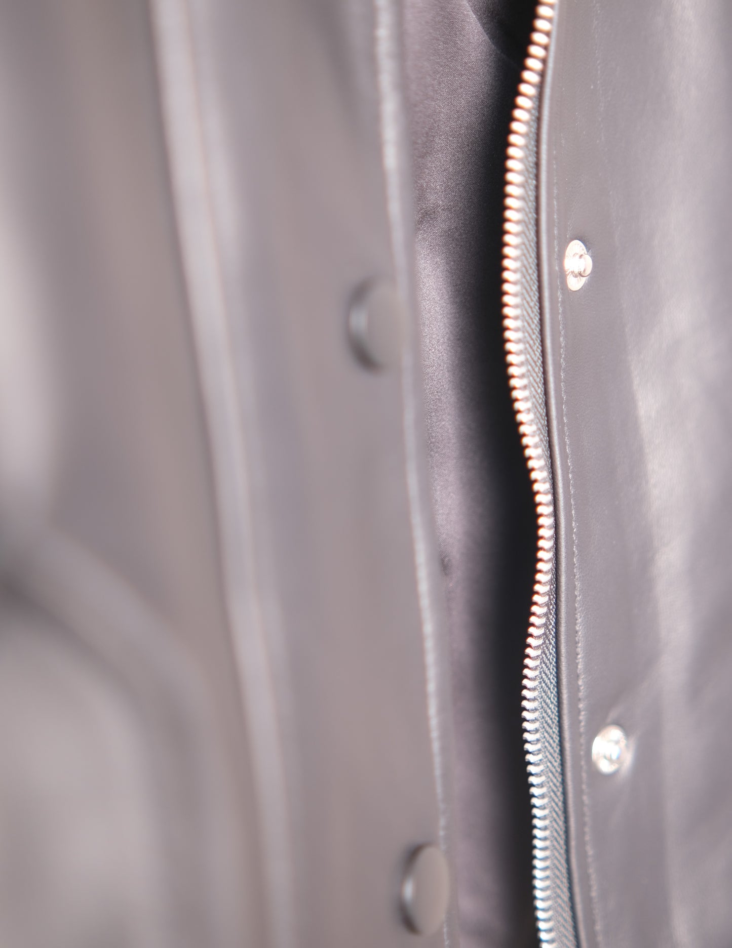 Hooded Leather and Duck down Jacket