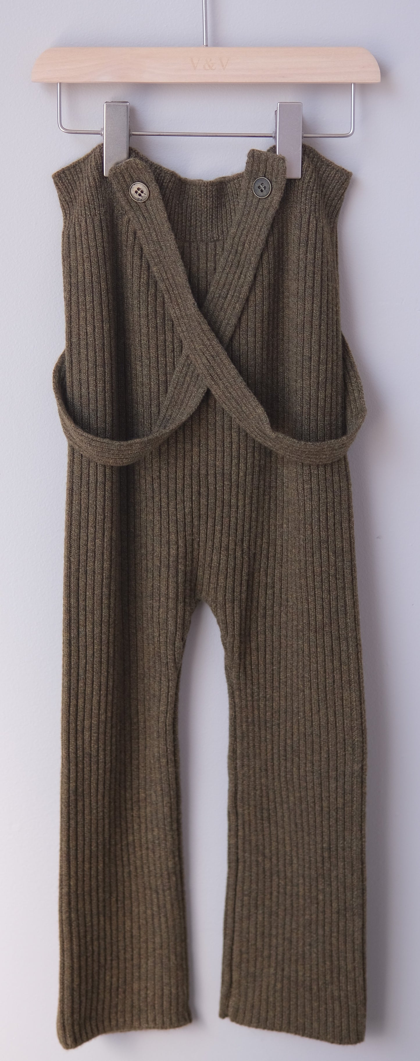 Merino Wool Ribbed Overall