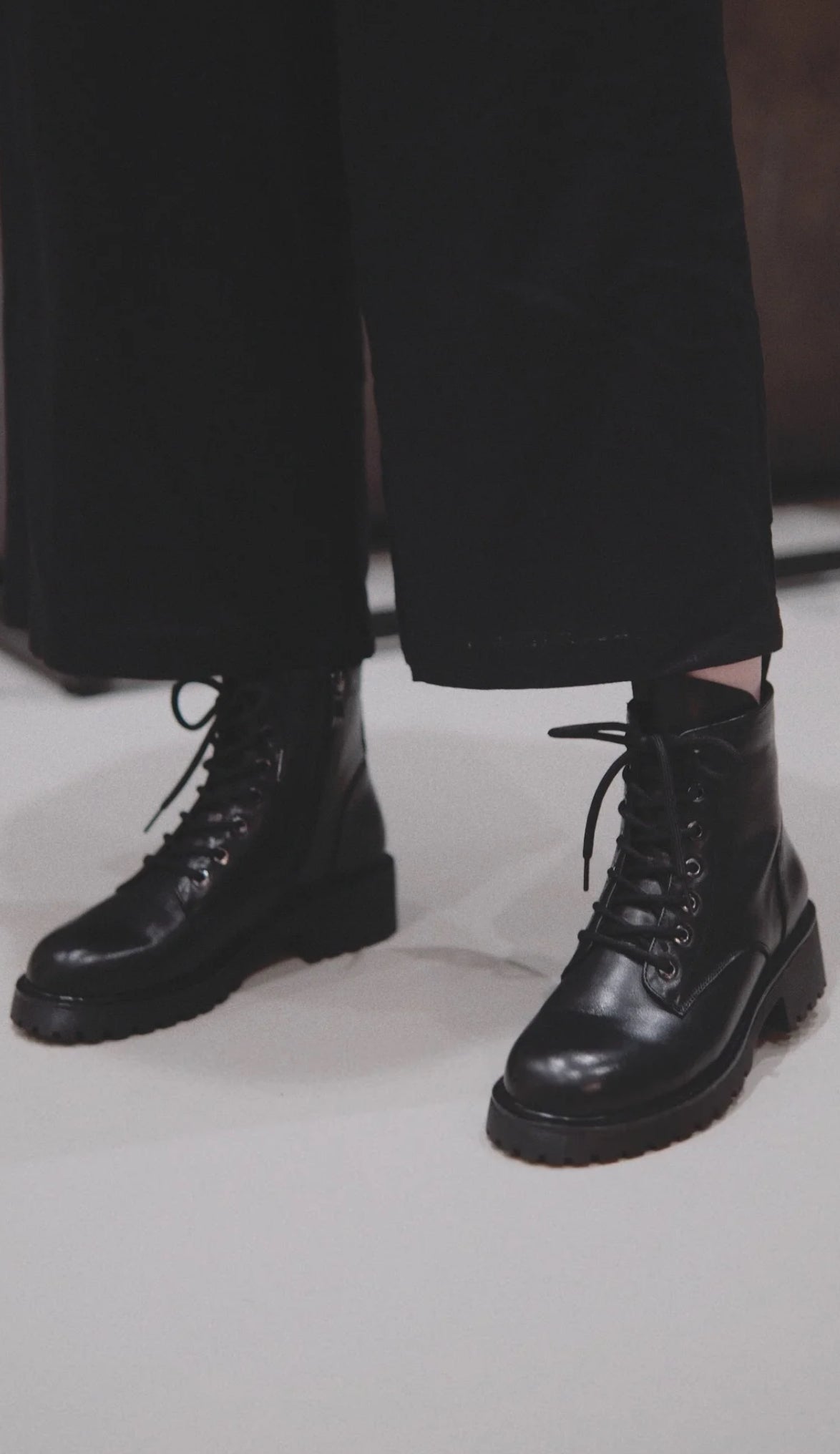 Women Black Cow Leather Boots