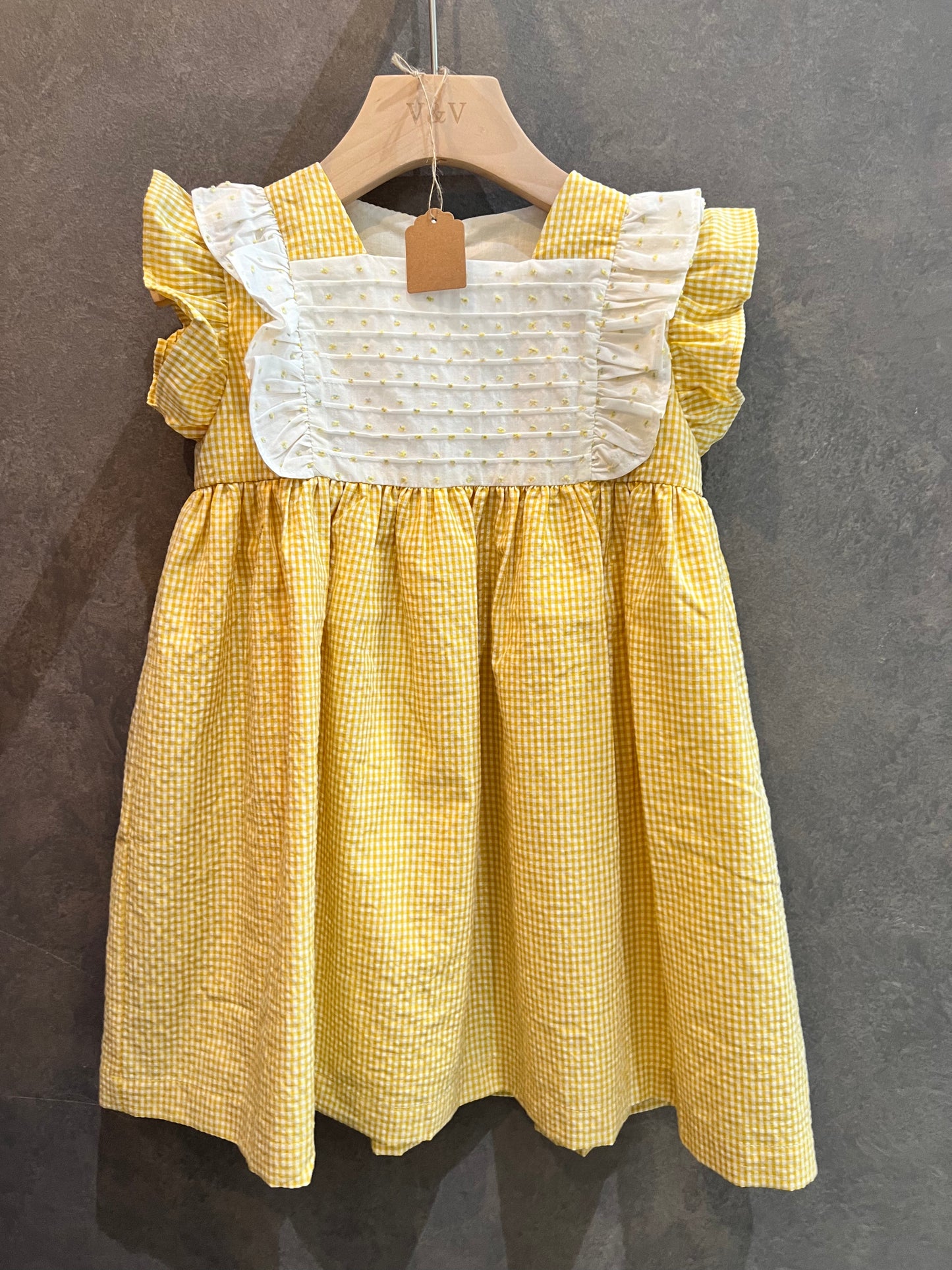 V&V Little Flower yellow dress