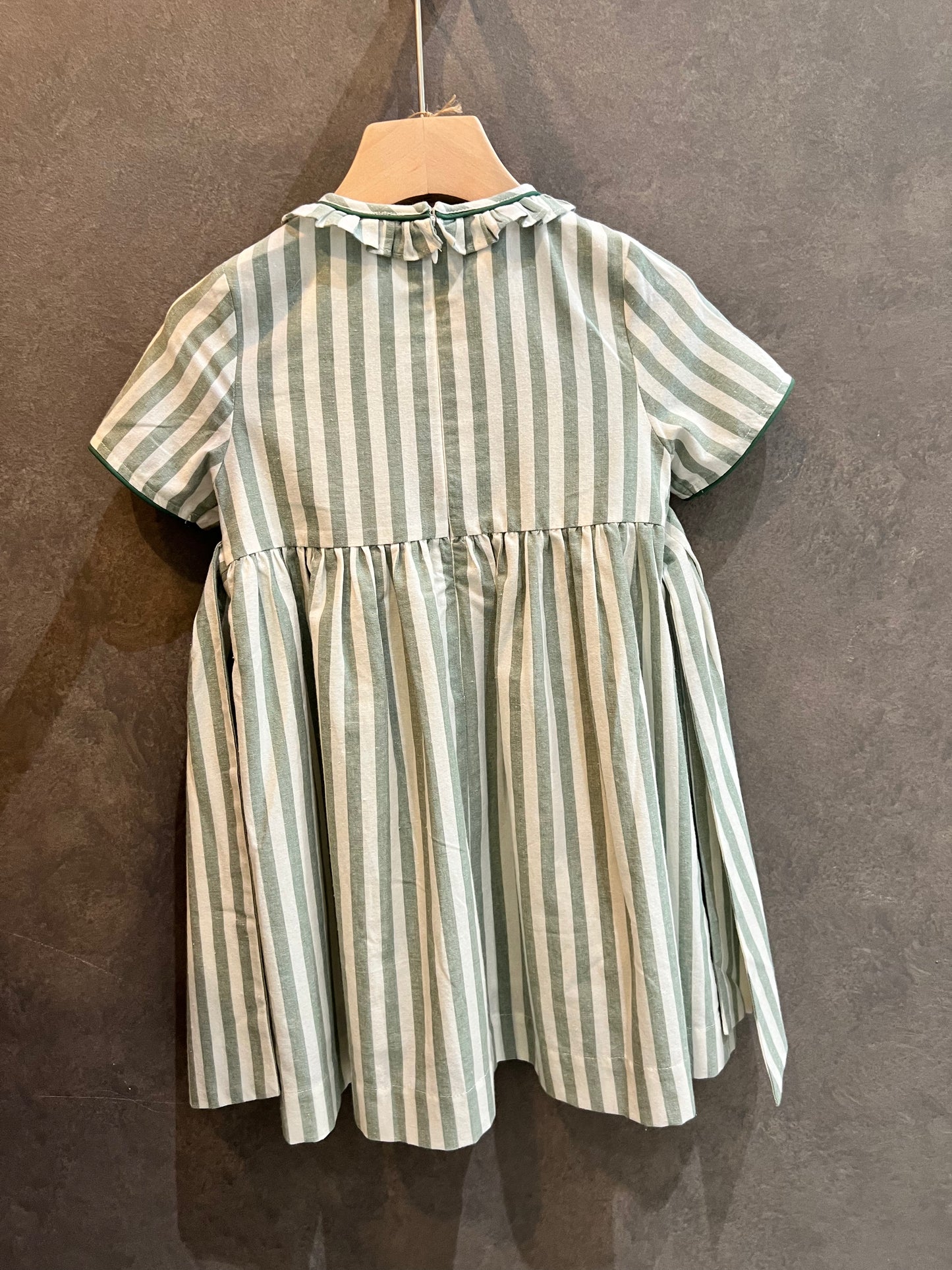 V&V Handmade Stripe Smocking Dress