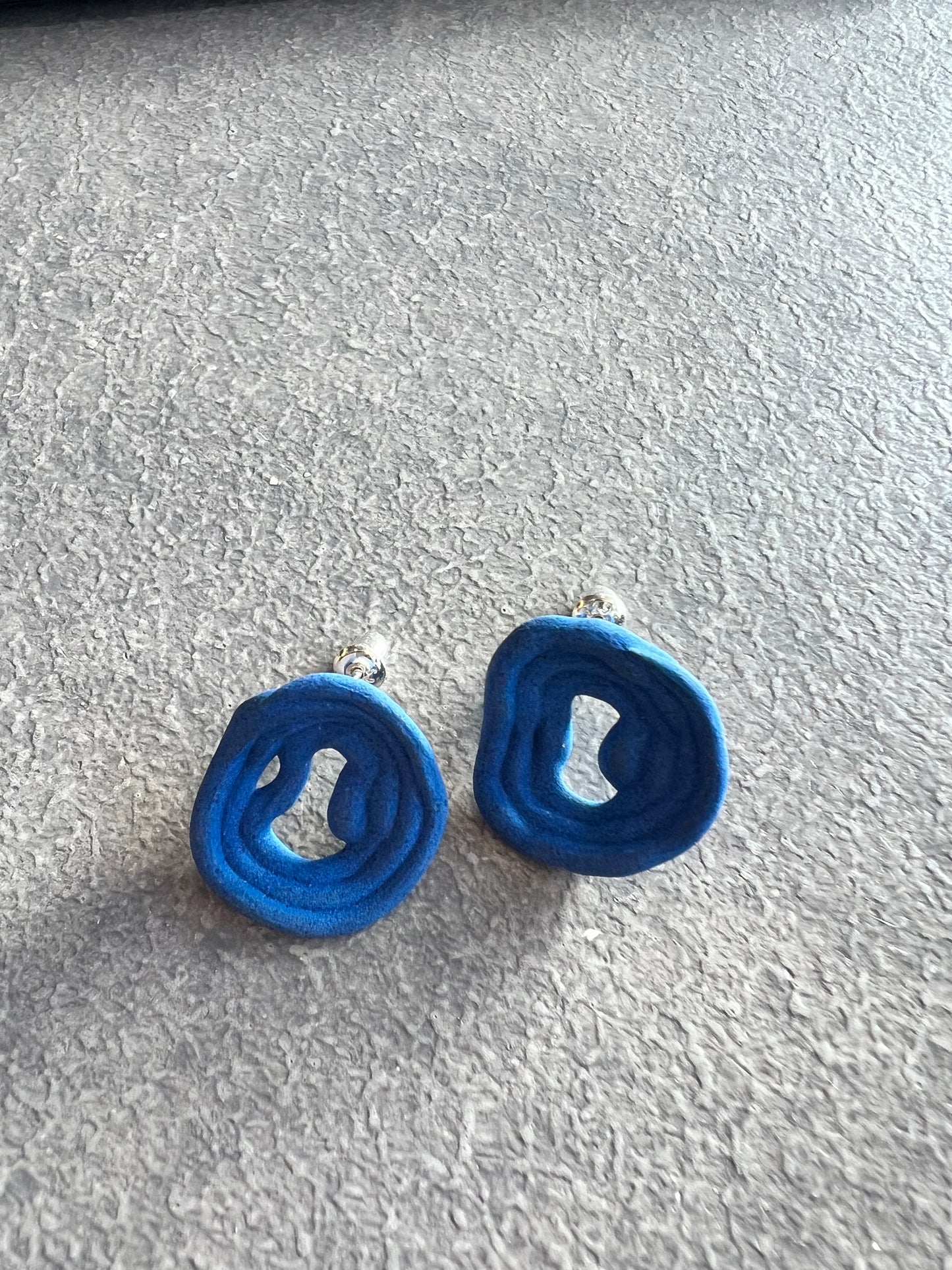 Ceramic Earrings Blue