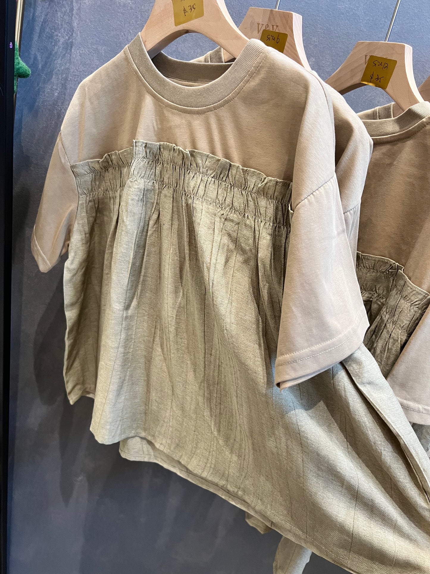 V&V Linen Blended Cotton T shirt