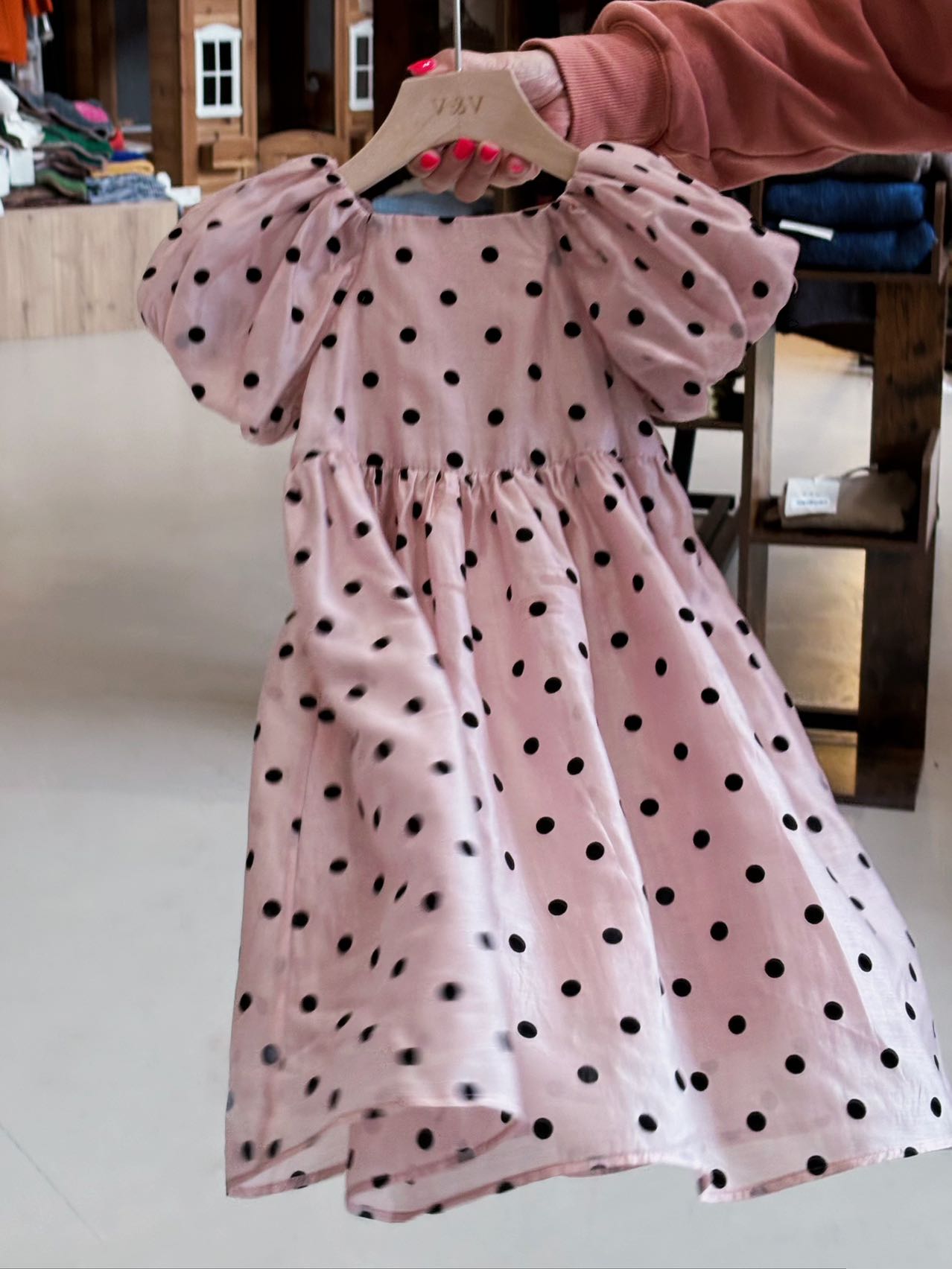 Pink Polka Dots Dress