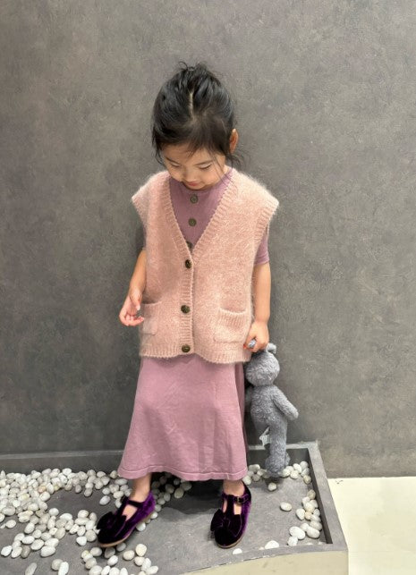 Astrid Brushed-Mohair Vest