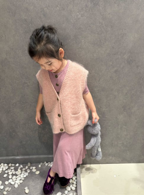 Astrid Brushed-Mohair Vest