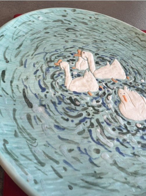 Handmade Artist Ceramic Plate 20cm