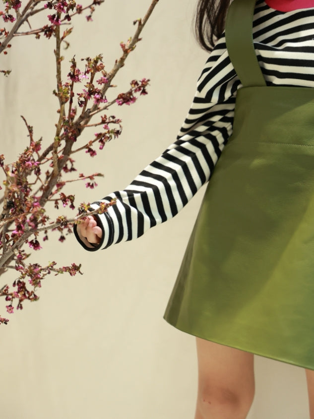 High-end Genuine Leather skirt