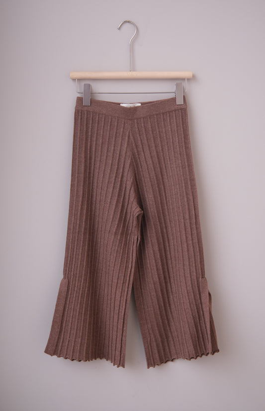 Wide Leg Cotton Trousers
