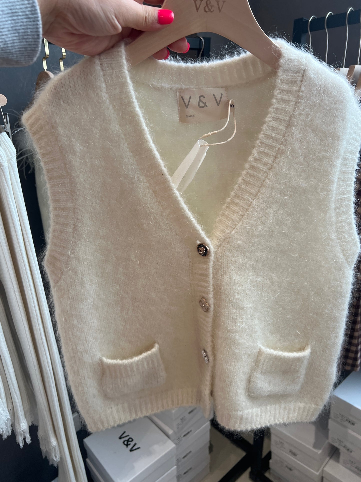 Mohair and Wool Blended Vest