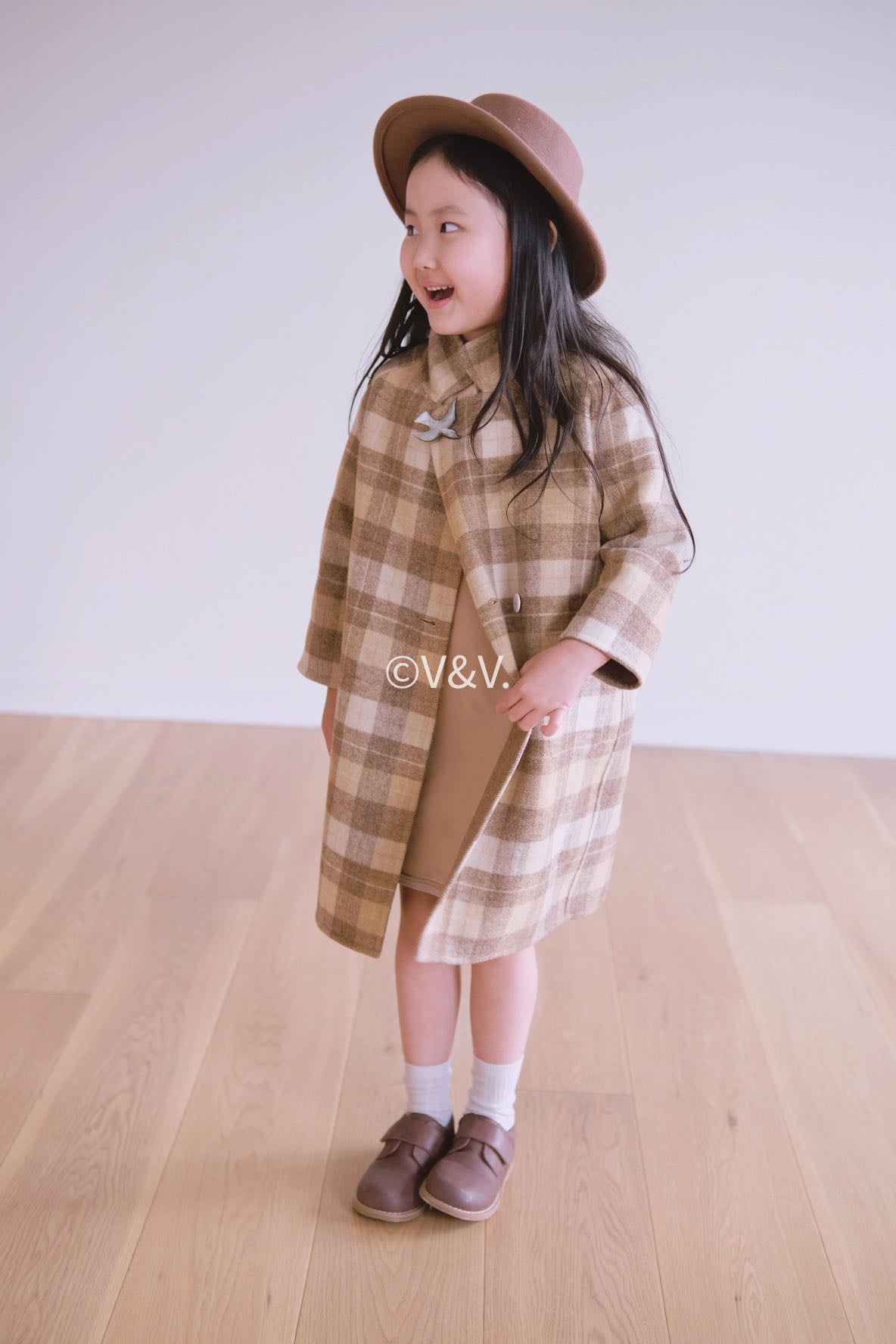 Reversible wool coat