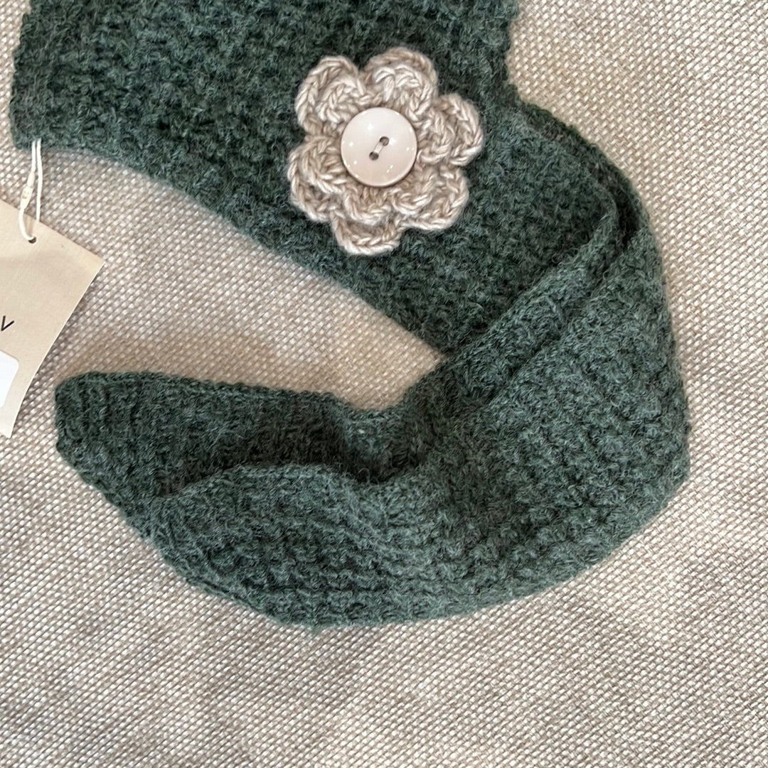 Handmade Camellia scarf pixie hat