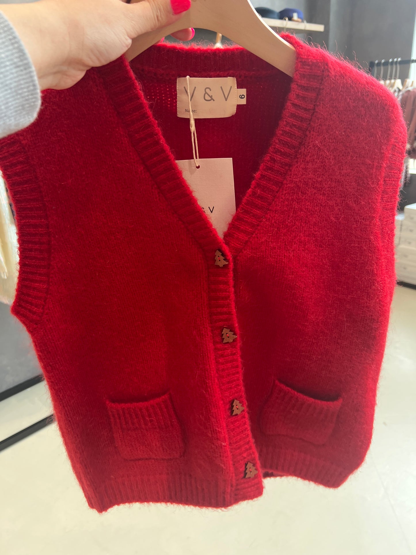 Mohair and Wool Blended Vest