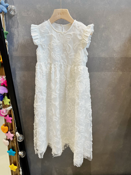 V&V White Vintage Babydoll Dress