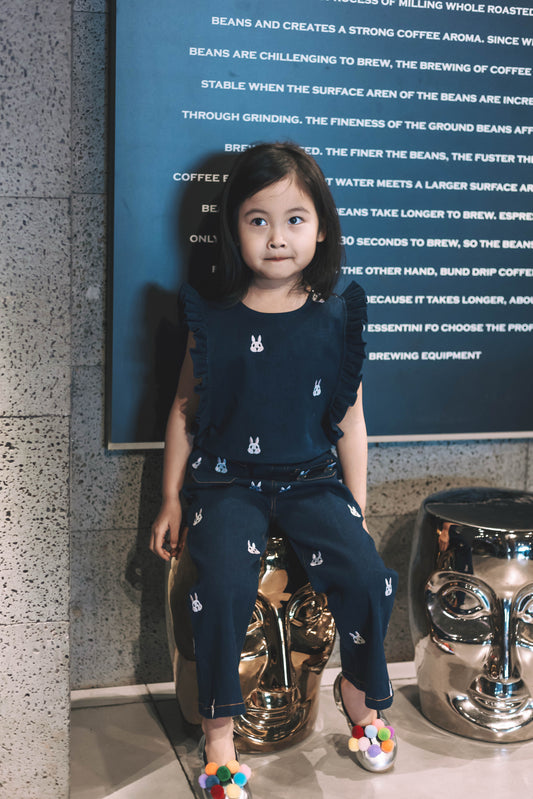 V&V Bunny Denim Set