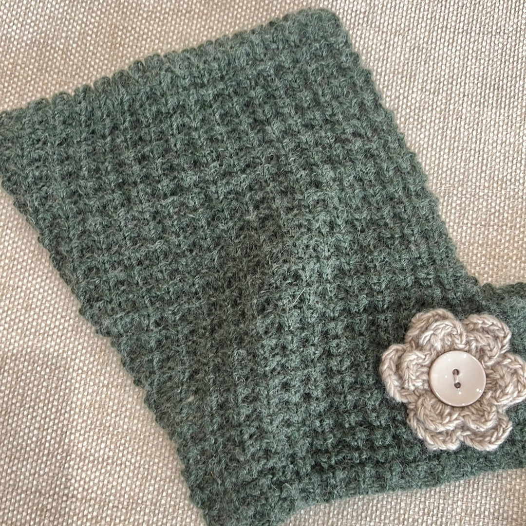 Handmade Camellia scarf pixie hat