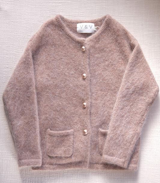 Oversized mohair-blend cardigan