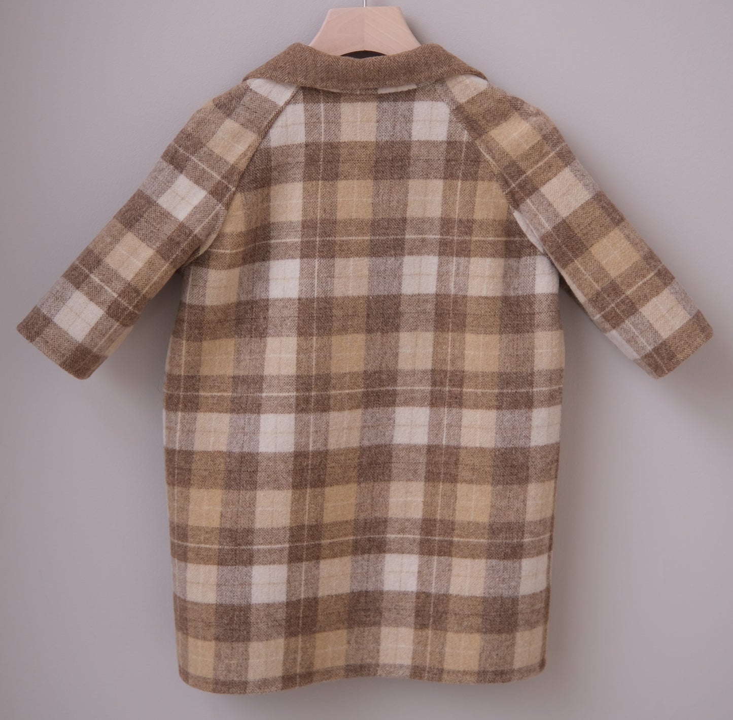 Reversible wool coat