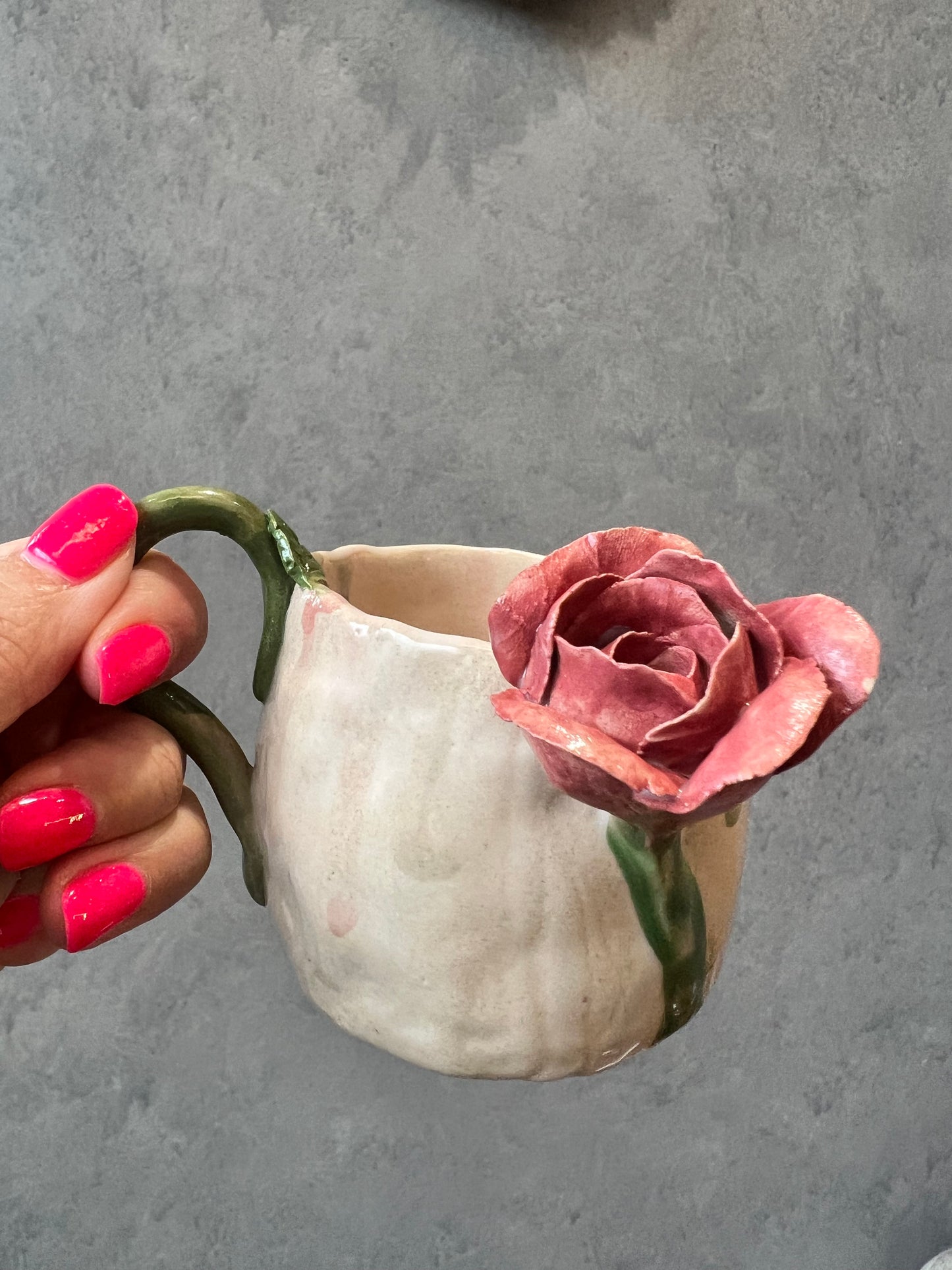 Dusty Pink Handmade Ceramic Mug