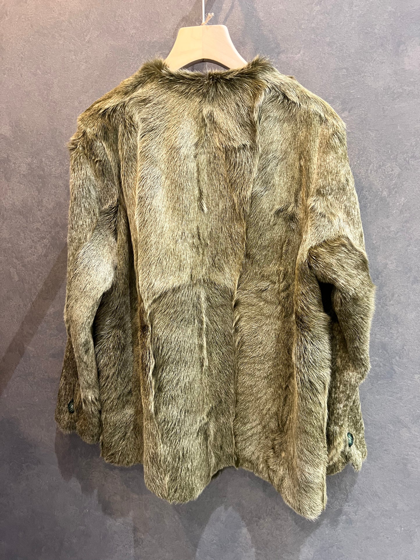 V&V Real Shearling Coat Green