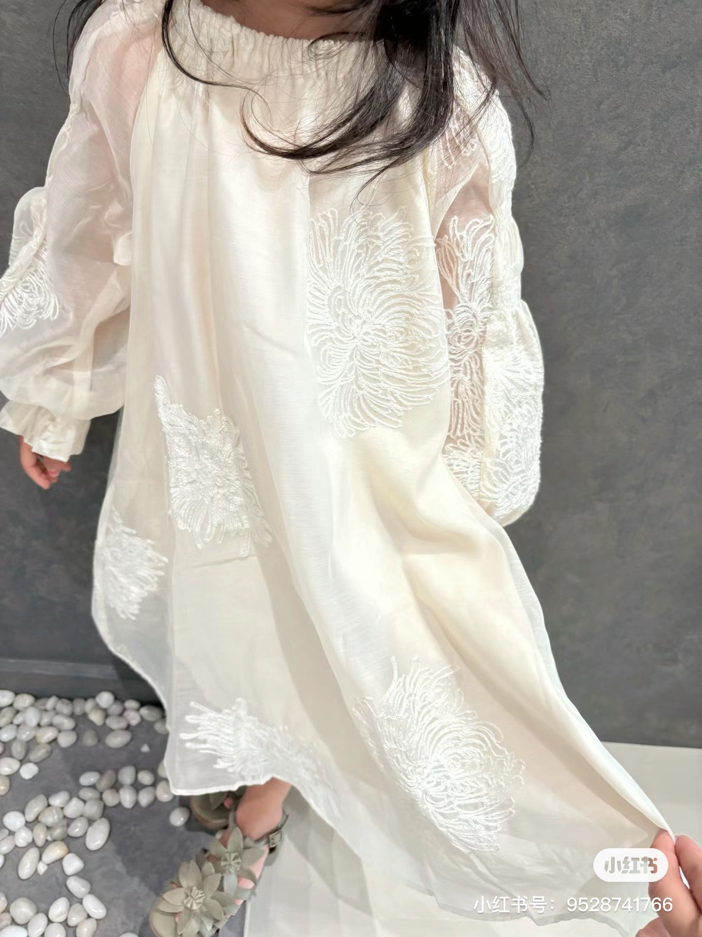 Chiffon Embroidery Princess Long Dress