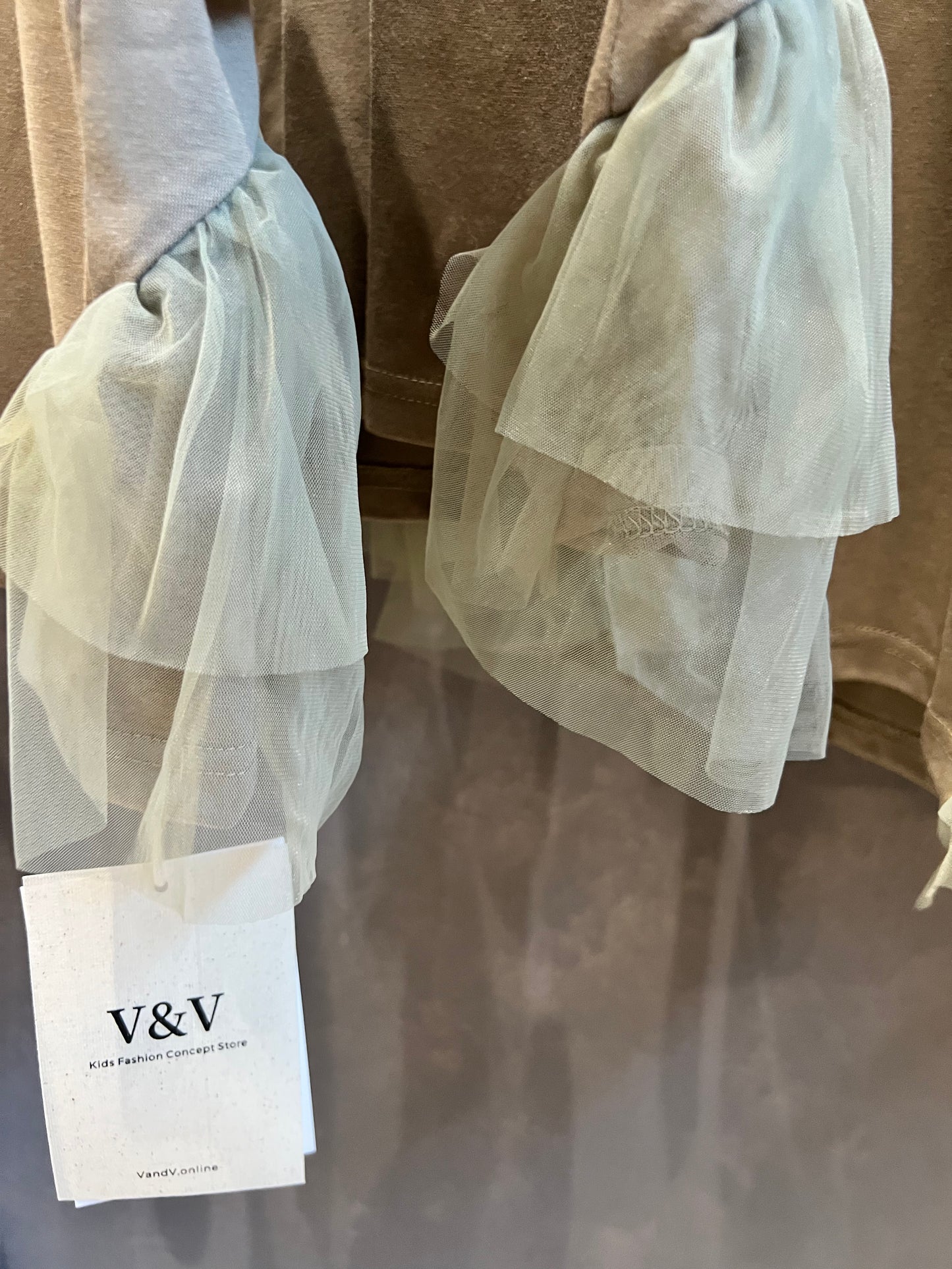 V&V Cotton and Chiffon T-shirt