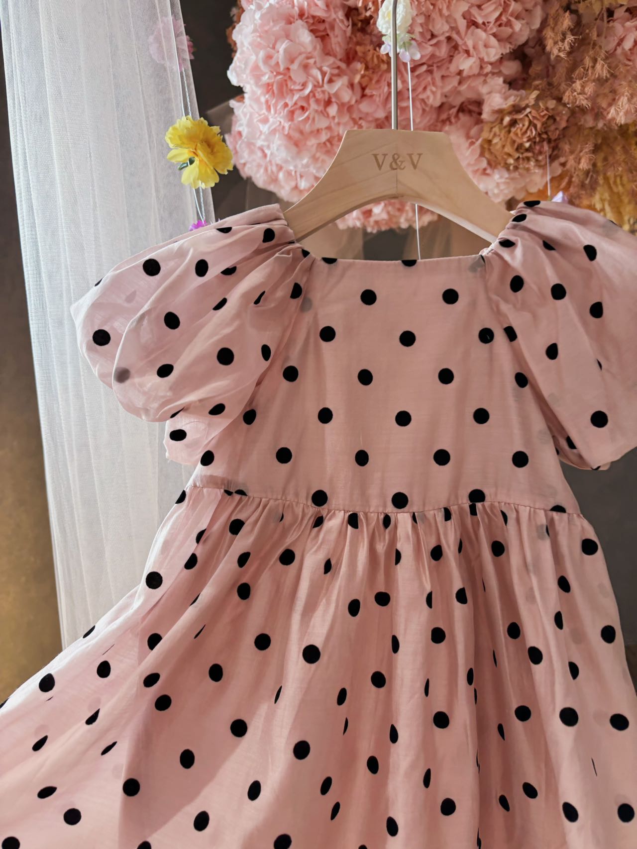 Pink Polka Dots Dress