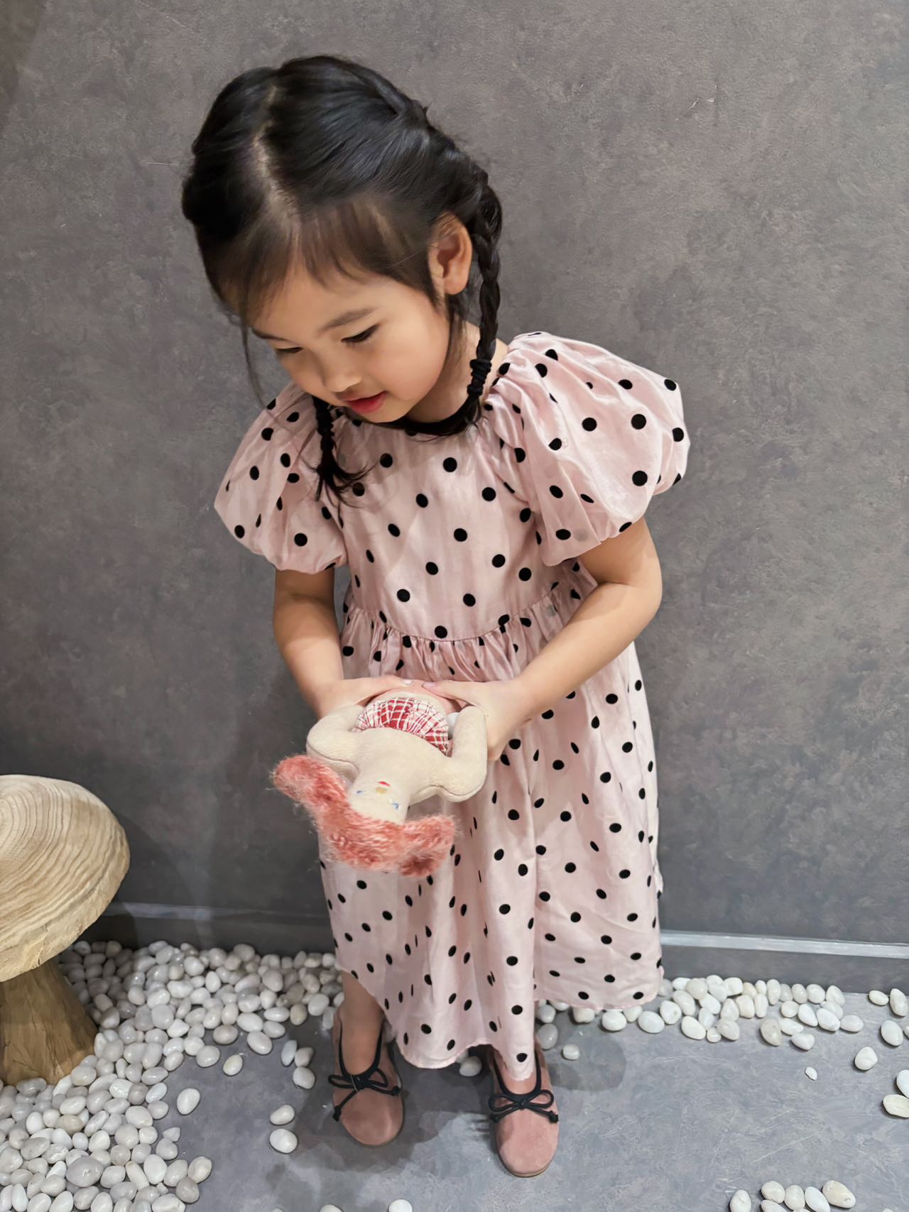 Pink Polka Dots Dress