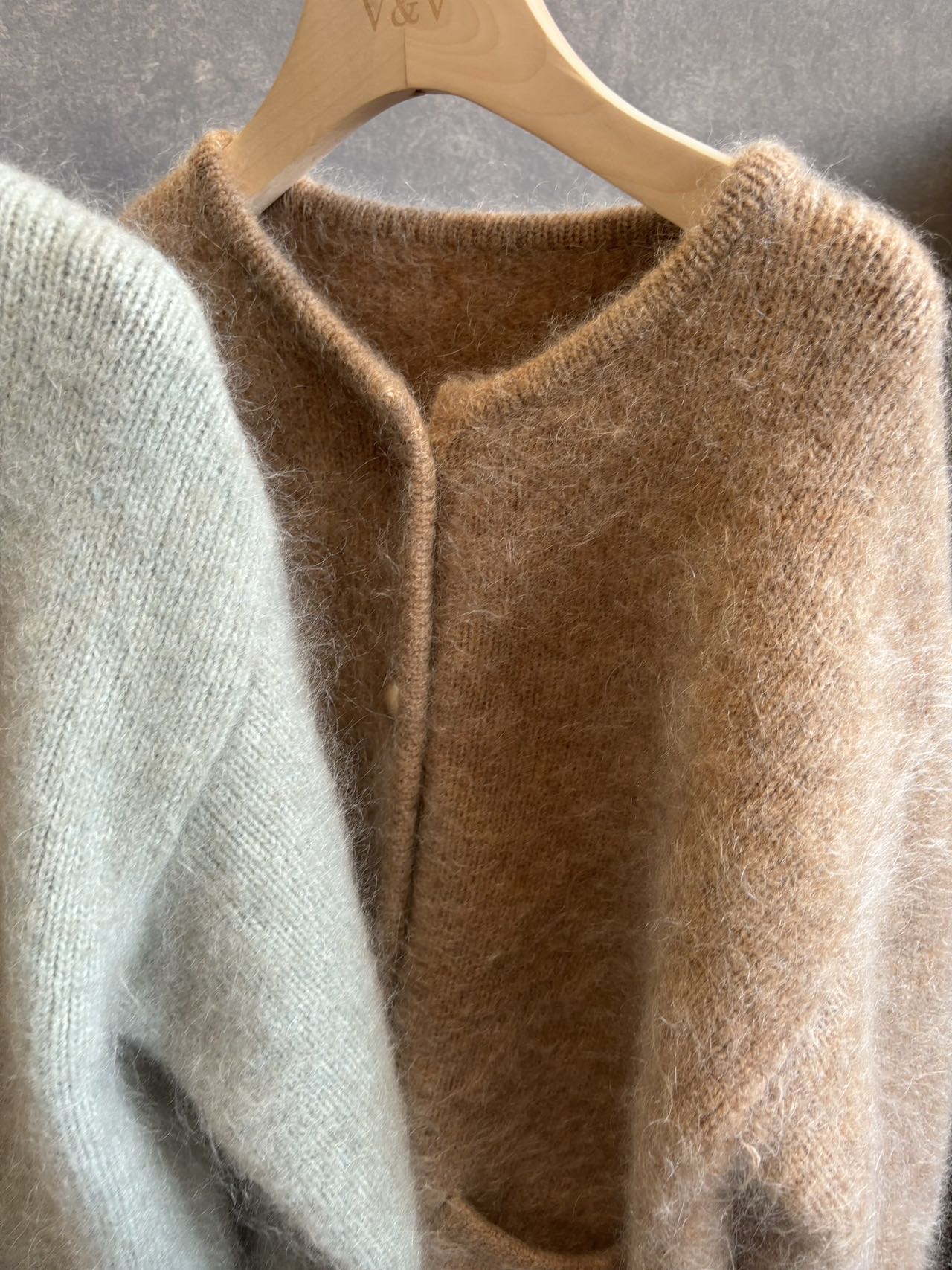 Oversized mohair-blend cardigan