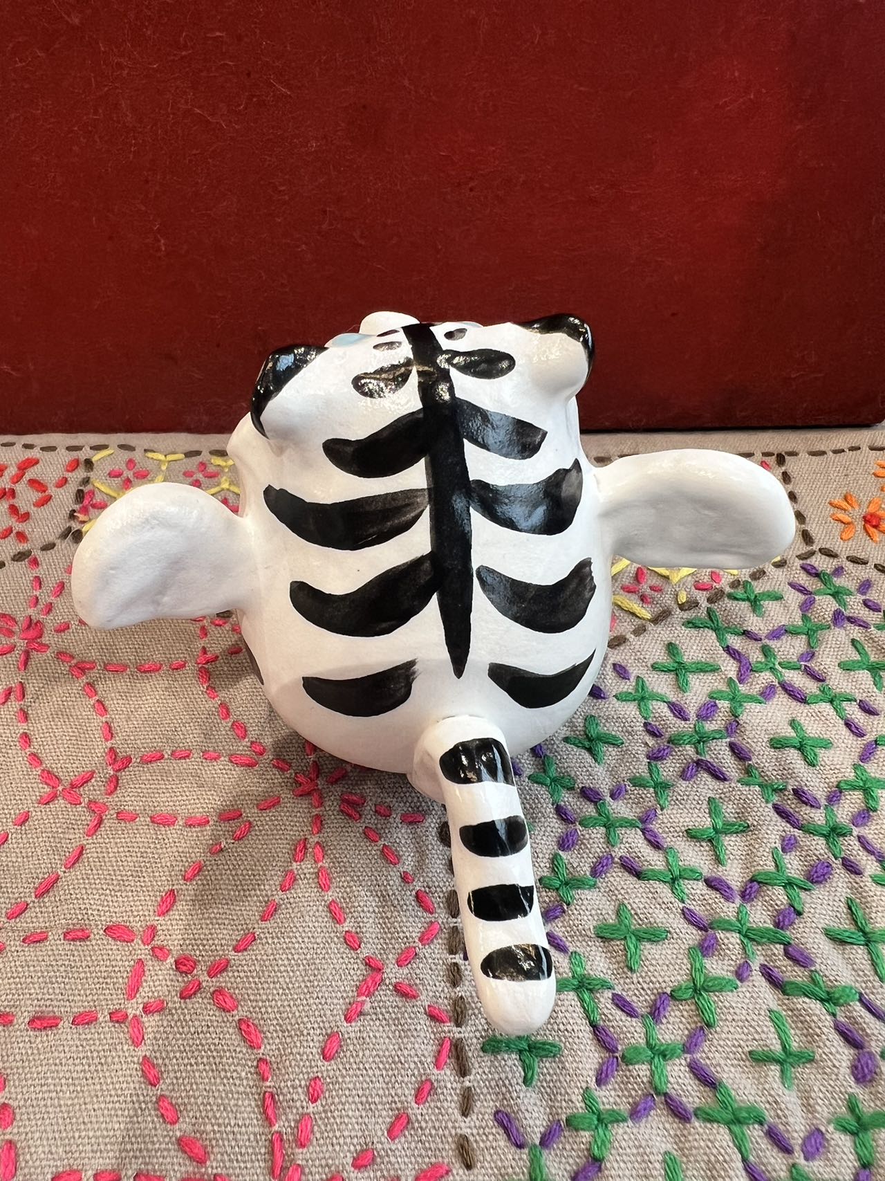 handmade Bodhidharma - white tiger