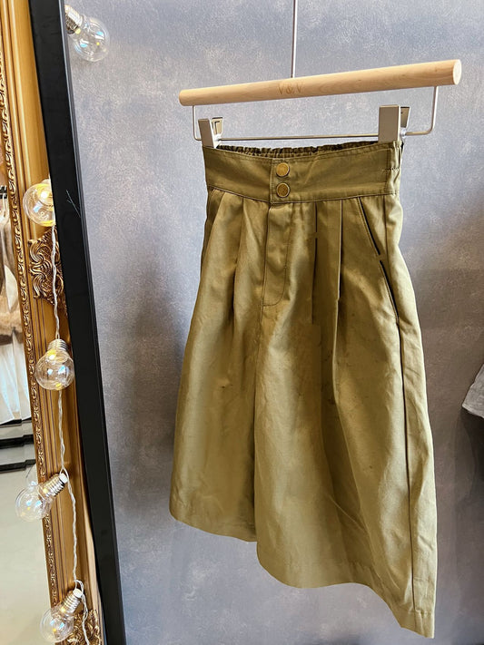 V&V Cotton Wide-Leg Pant