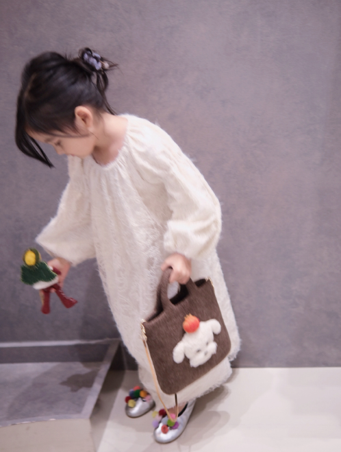V&V Wool Blended Lace Dresss