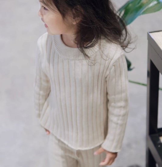 Organic Cotton Ribbed-Knit Set